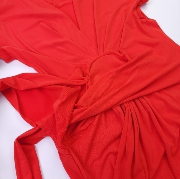 Michael Kors Orange Maxi Dress Sz 6 - Picture 9 of 15